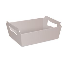 Cesta De Cartão Laminada Prata