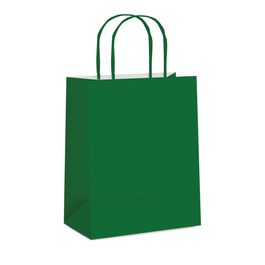 Sacola De Papel Liso Verde Escuro