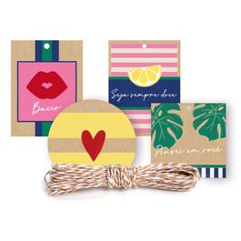 Kit Fechamento Para Presente Bella Vita Kraft