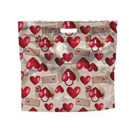 Sacola Laminada Com Ziper Amor Real