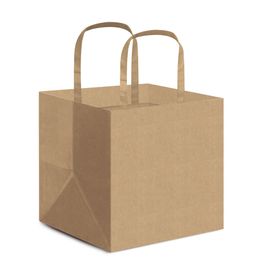 Sacola De Papel Para Panetone Economica Kraft Pardo