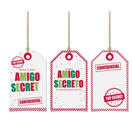 Tag De / Para Amigo Secreto