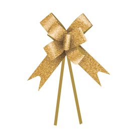 Laço Pronto Glitter Ouro