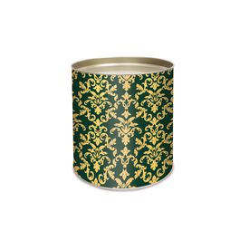Lata Para Panetone Rígida Elite Brilhar Vermelho e Ouro