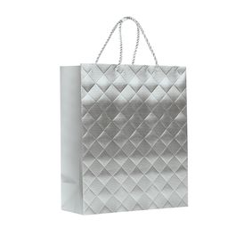 Sacola Premium Acabamento Especial Diamond Prata