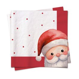 Guardanapo De Papel Poá Noel Vermelho