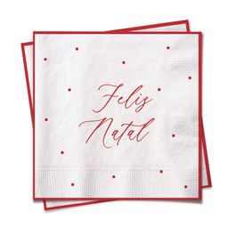 Guardanapo De Papel Poá Com Feliz Natal