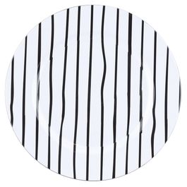 Sousplast Listras Preto/Branco