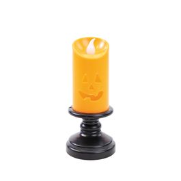 Castiçal Eletrônico Abóbora Jack