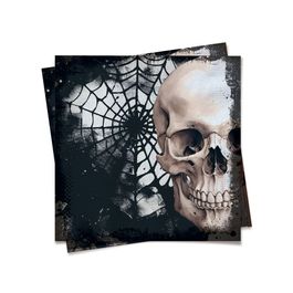 Guardanapo De Papel Crânio Welcome Halloween