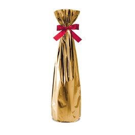Saco para Presente Metal Liso Dourado