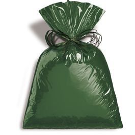 Saco para Presente Metal Liso Dark Green
