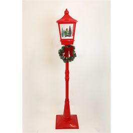 Poste Decorativo Grinch Preto / Vermelho