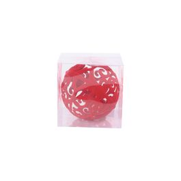 Enfeite Bola Flocada Vermelho