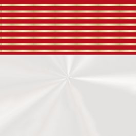 Saco para Cesta Inspiração Barrado Vermelho / Ouro