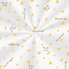 Saco Transparente Favo de Mel Amarelo