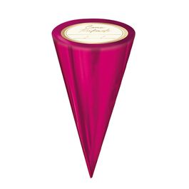Kit Cone Festa Metalizado Com Etiqueta Liso Pink