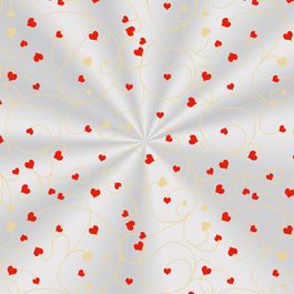 Folha Transparente Corações