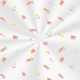 Saco Transparente Marshmallow Colorido