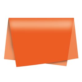 Papel Seda Liso Laranja Intenso