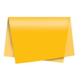 Papel Seda Liso Amarelo Gema