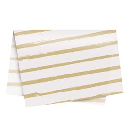 Papel Seda Listras Aquarela Ouro