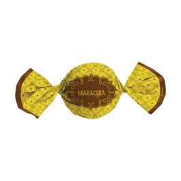 Folha para Trufa Gostosura Maracujá Amarelo / Marrom