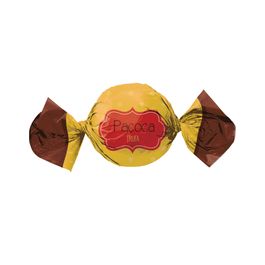 Folha para Trufa Paçoca Vermelho / Amarelo