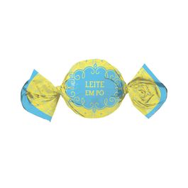Folha para Trufa Gostosura Leite Em Pó Azul / Amarelo