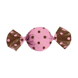 Folha para Trufa Poa Rosa / Marrom