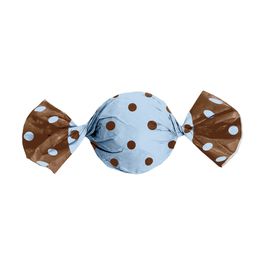 Folha para Trufa Poa Double Face Azul / Marrom