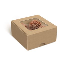 Caixas Para 8 Brigadeiros E Bombons Kraft Pardo