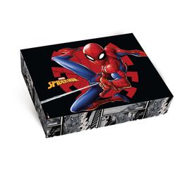 Caixa Retangular Tampa/Fundo New Spider Man Quadrinhos Colorido