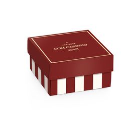 Mini Caixa Quadrada Royal Vinho / Ouro