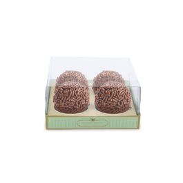 Caixas Para Brigadeiros E Bombons Prestige Cristal Imperial Verde / Ouro