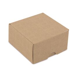 Mini Caixa Quad Tampa/Fundo Kraft Pardo