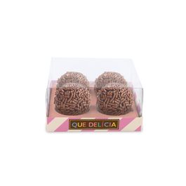 Caixas Para Brigadeiros E Bombons Prestige Cristal Top Color Rosa