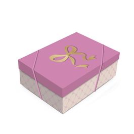 Caixa Retangular Com Tampa Laçarote