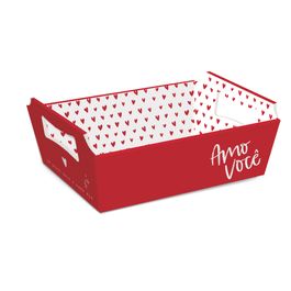 Cesta De Cartão Sintonia Colorido