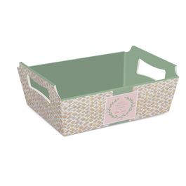 Cesta De Cartão Paleas Colorido