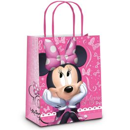 Sacola de Papel Minnie Shine Rosa