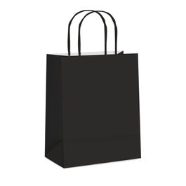 Sacola de Papel Liso Preto
