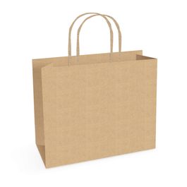 Sacola de Papel Horizontal Kraft Pardo