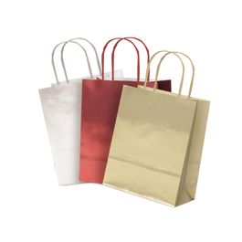 Sacola De Papel Sortido Metalizado Fosco