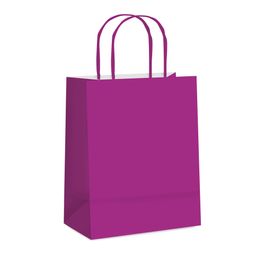 Sacola De Papel Liso Purpura