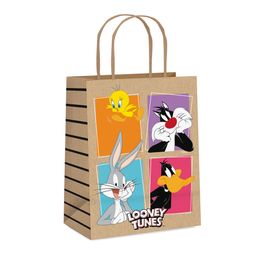 Sacola De Papel Looney Tunes Colorido