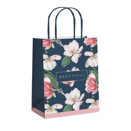Sacola De Papel Pretty Magnolia Colorido