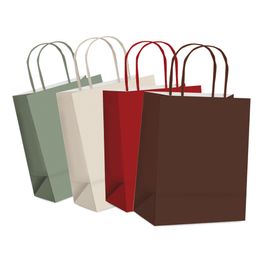 Sacola De Papel Sortido Tons Terrosos