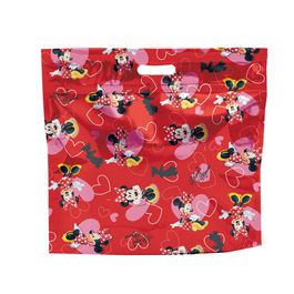 Sacola Laminada Com Zíper Minnie Love
