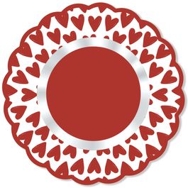 Poli Redondo Passione Vermelho / Branco